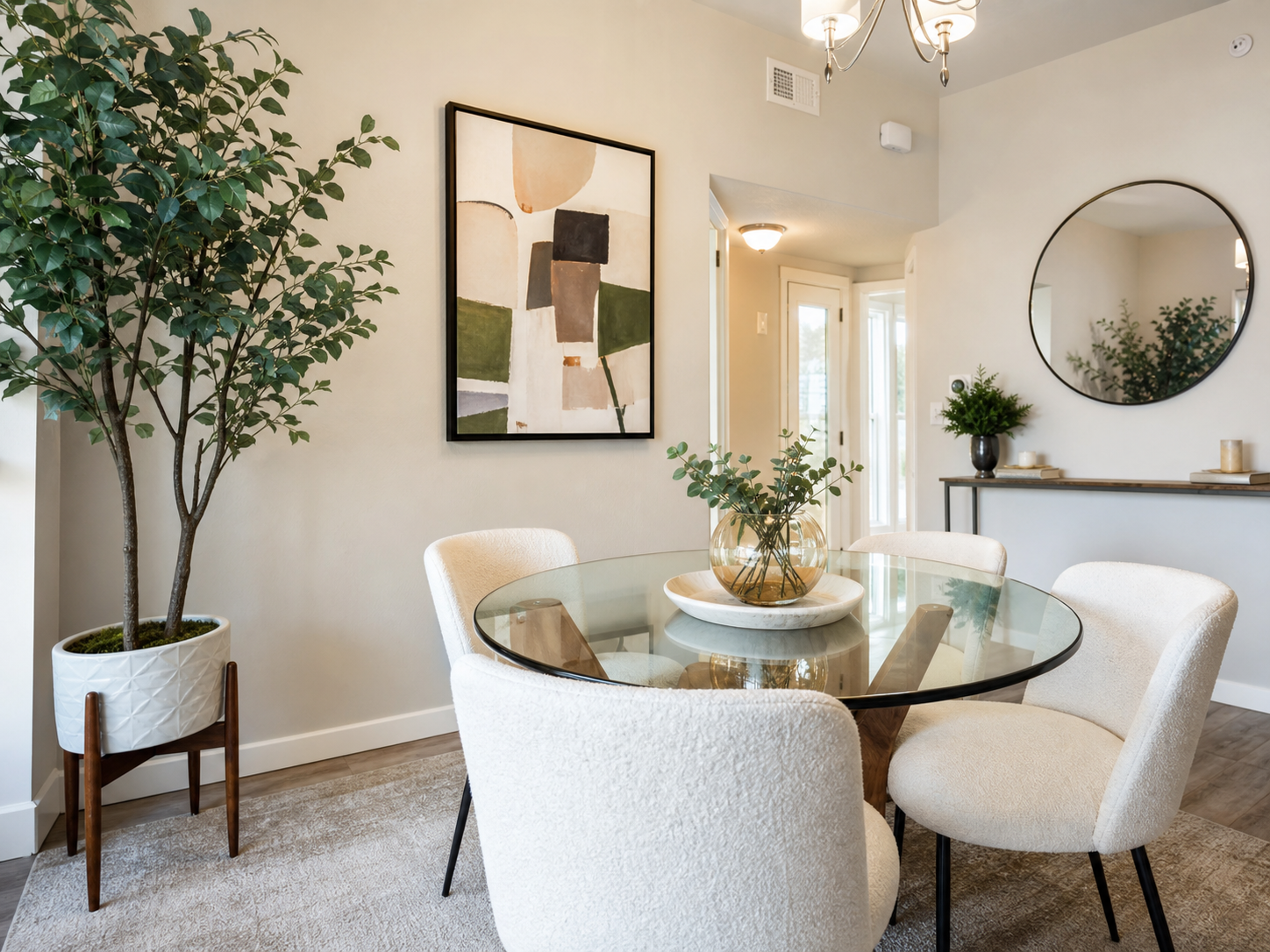 Occupied home styling example staged by Evolve Staging